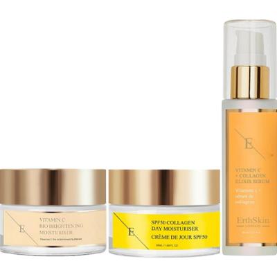 ErthSkin London Aufhellendes Zestaw energetyczny z witaminą C Serum przeciwzmarszczkowe 1 ct Damski