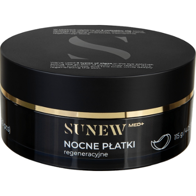 Sunewmed+ ESSENCE+ Nocne regenerujące płatki pod oczy 60 szt Płatki pod oczy 60 ct