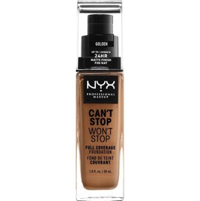 NYX Professional Makeup Wedding Can't Stop Won't Stop Podkłady 30 ml 21 - GOLDEN