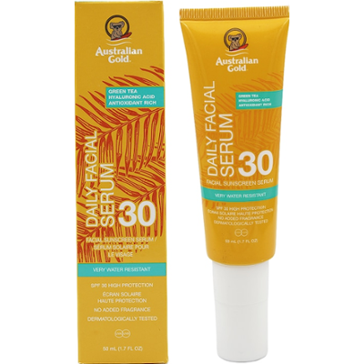 Australian Gold Codzienne serum do twarzy SPF 30 (bezbarwne) Ochrona przeciwsłoneczna 50 ml
