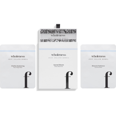 Wholeness Sacred Bloom Mask Set Maseczki nawilżające 1 ct Damski