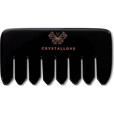 Crystallove Grzebień do masażu z Obsydianu Akcesoria do pielęgnacji 1 ct