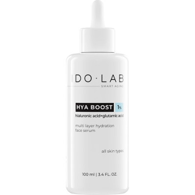 Ido Lab HYA BOOST intensywnie nawilżające, dodające blasku serum do twarzy, 100 ml Serum nawilżające