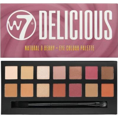 W7 DELICIOUS paleta prasowanych pigmentów Cienie do powiek 14 g