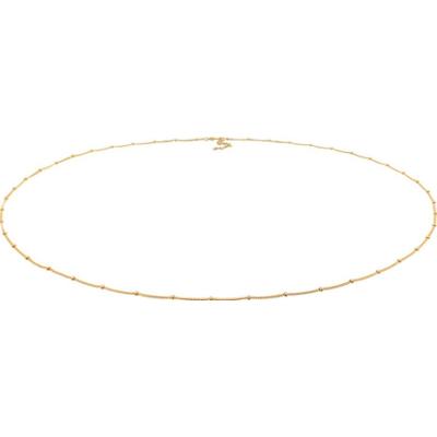 Elli Damski łańcuszek do talii kulka basic boho w srebrze 925 Sterling Silver pozłacany Naszyjniki 1 ct