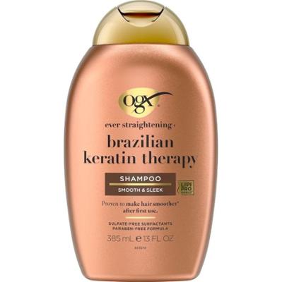 Ogx Szampon wygładzający z brazylijską keratyną Szampony 385 ml