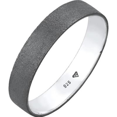 KUZZOI Męski pierścień Minimal Basic Friendship w srebrze 925 Sterling Silver Biżuteria męska 1 ct Męskie