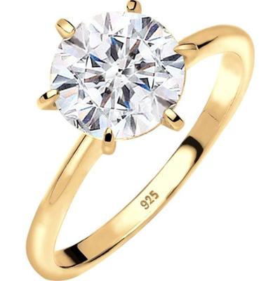 Elli Damski zaręczynowy z kryształami , srebro próby 925 Sterling Silver Pierścionki 1 ct