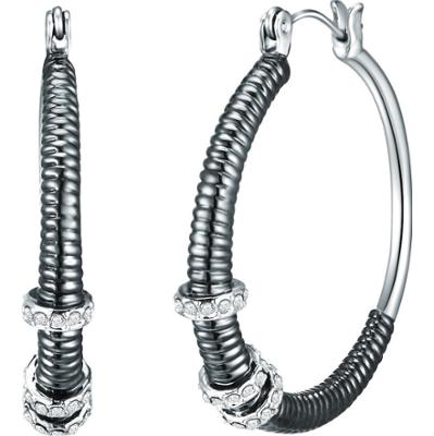 Lulu & Jane Stop metali Zdobienie kryształkami Swarovski® Kolczyki 1 ct Damski