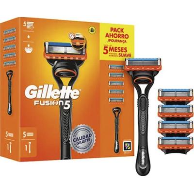 Gillette Maszynka do golenia GILLETTE FUSION 5 + 5 wkładów Golenie 1 ct Męskie