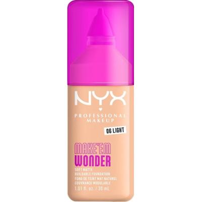 NYX Professional Makeup Make 'EM Wonder, Podkład do twarzy z długotrwałym kryciem Podkłady 30 ml 06 - LIGHT