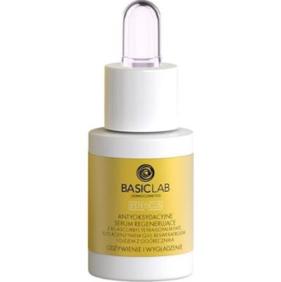 BasicLab ANTYOKSYDACYJNE SERUM REGENERUJĄCE ODŻYWIENIE I WYGŁADZENIE 15 ml Kolagen do twarzy