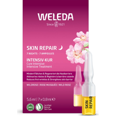 Weleda Dzikie róże Intensywna kuracja regenerująca skórę Wildrose Ampułki 5,6 ml