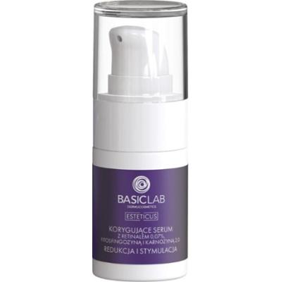 BasicLab Korygujące serum z retinalem 0,07%, fitosfingozyną i karnozyną 2.0 Redukcja i Stymulacja Serum nawilżające 15 ml