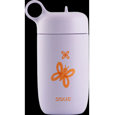 EQUA Metalowa butelka z odchylaną słomką, 400 ml Fitness i nawodnienie 1 ct
