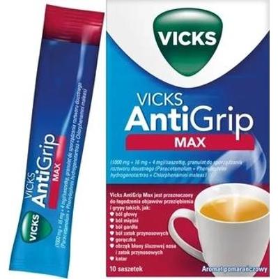 VICKS AntiGrip Max smak pomarańczowy x 10 saszetek