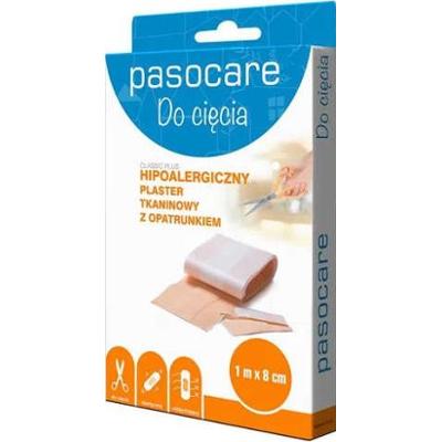 Pasocare Classic Plus plaster tkaninowy z opatrunkiem 1m x 8cm