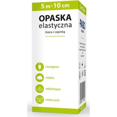 Opaska elastyczna z zapinką 5m x 10cm x 1 sztuka