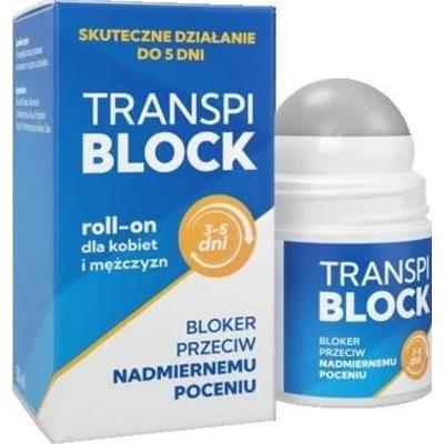 Transpiblock Roll-on bloker przeciw nadmiernemu poceniu dla kobiet i mężczyzn 50ml