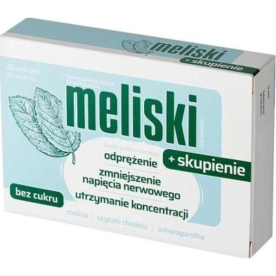 Meliski + Skupienie x 20 pastylek do ssania