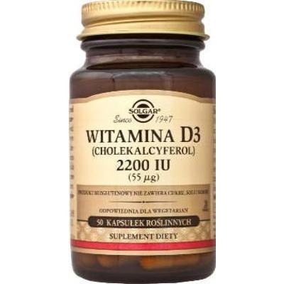 SOLGAR Witamina D3 2200 IU (55ug) x 50 kapsułek