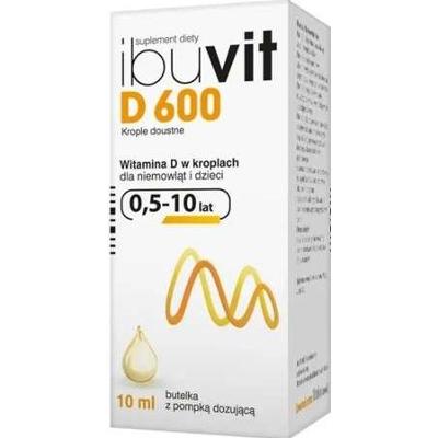 Ibuvit D 600 Krople z pompką dozującą 10ml