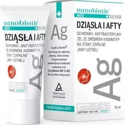 Nanobiotic Med Plus Silver Dziąsła i Afty żel 15ml
