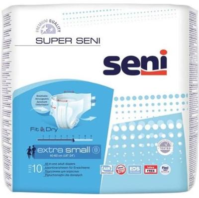 SENI SUPER Pieluchomajtki Extra Small-XS x 10 sztuk