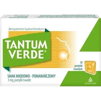 TANTUM VERDE Pastylki do ssania smak miodowo-pomarańczowy x 30