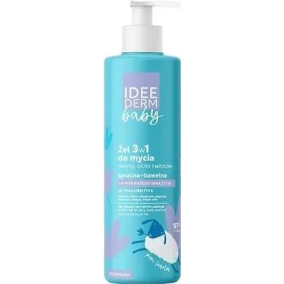 Idee Derm Baby Żel 3w1 do mycia twarzy, ciała i włosów 400ml