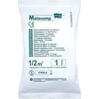 Matocomp gaza opatrunkowa jałowa 1/2 m2 13N 1 sztuka