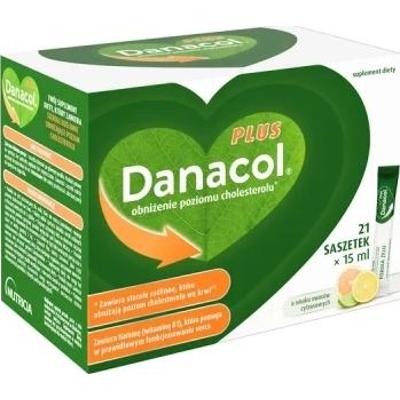 Danacol Plus Żel doustny 15ml x 21 saszetek