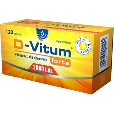 D-VITUM FORTE 2000 j.m witamina D dla dorosłych x 120 kapsułek