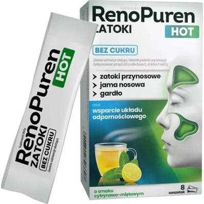 RenoPuren Zatoki Hot bez cukru x 8 saszetek
