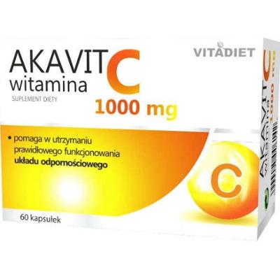 Akavit naturalna witamina C 1000mg x 60 kapsułek