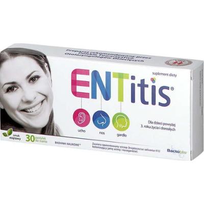 ENTitis x 30 pastylek do ssania smak miętowy