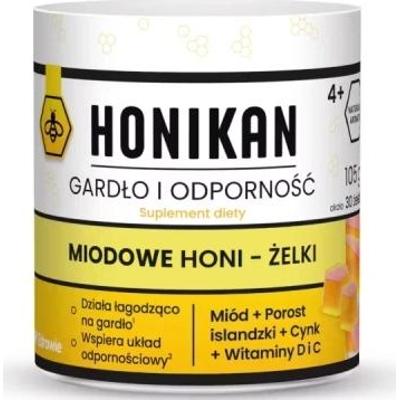 Honikan Gardło i Odporność Miodowe Honi-Żelki x 30 sztuk