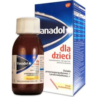 PANADOL DLA DZIECI 120mg/5ml zawiesina 100ml
