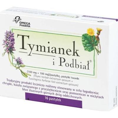 TYMIANEK I PODBIAŁ x 16 past. do ssania
