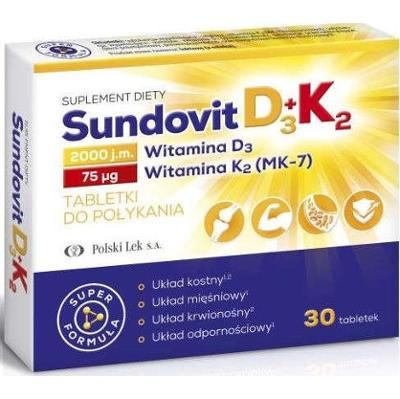 Sundovit D3 + K2 x 30 tabletek
