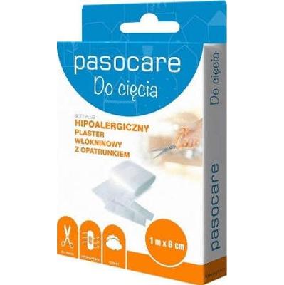 Pasocare Soft Plus plaster włókninowy z opatrunkiem 1m x 6cm