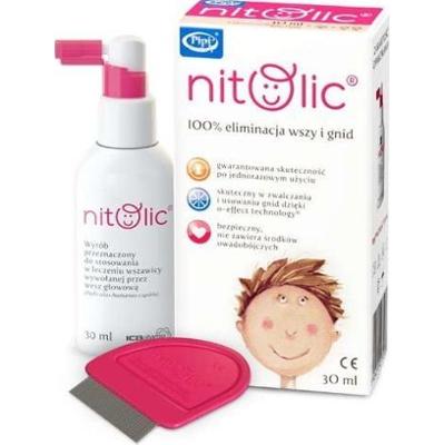 Pipi Nitolic zestaw spray 30ml z grzebieniem