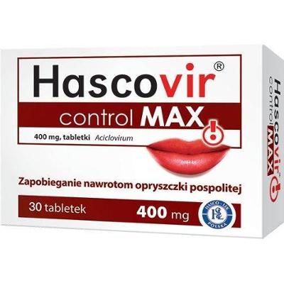 Hascovir control Max 0,4g x 30 tabletek