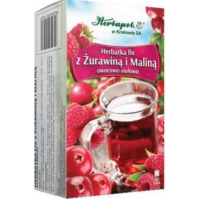 Herbatka z żurawiną i maliną x 20 saszetek
