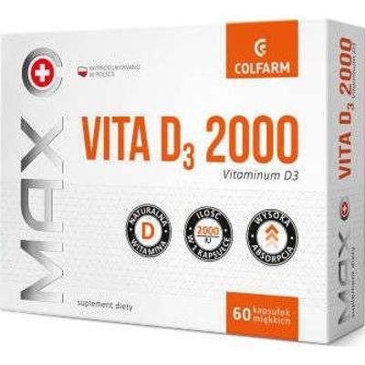 Max Vita D3 2000 x 60 kapsułek