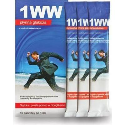 Glukoza płynna 1WW smak truskawkowy 12ml x 10 saszetek