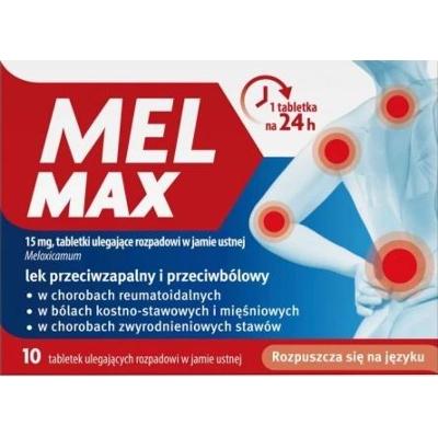 Mel Max 15mg x 10 tabletek ulegających rozpadowi w jamie ustnej