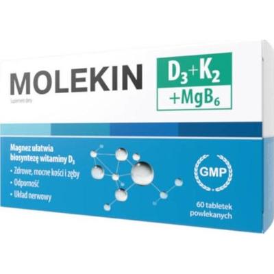 Molekin D3 + K2 + MgB6 x 60 tabletek