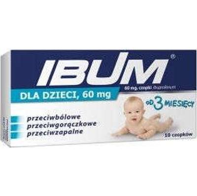 IBUM DLA DZIECI 60mg x 10 czopków