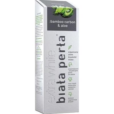 BIAŁA PERŁA Pasta Bamboo carbon & aloe 75ml